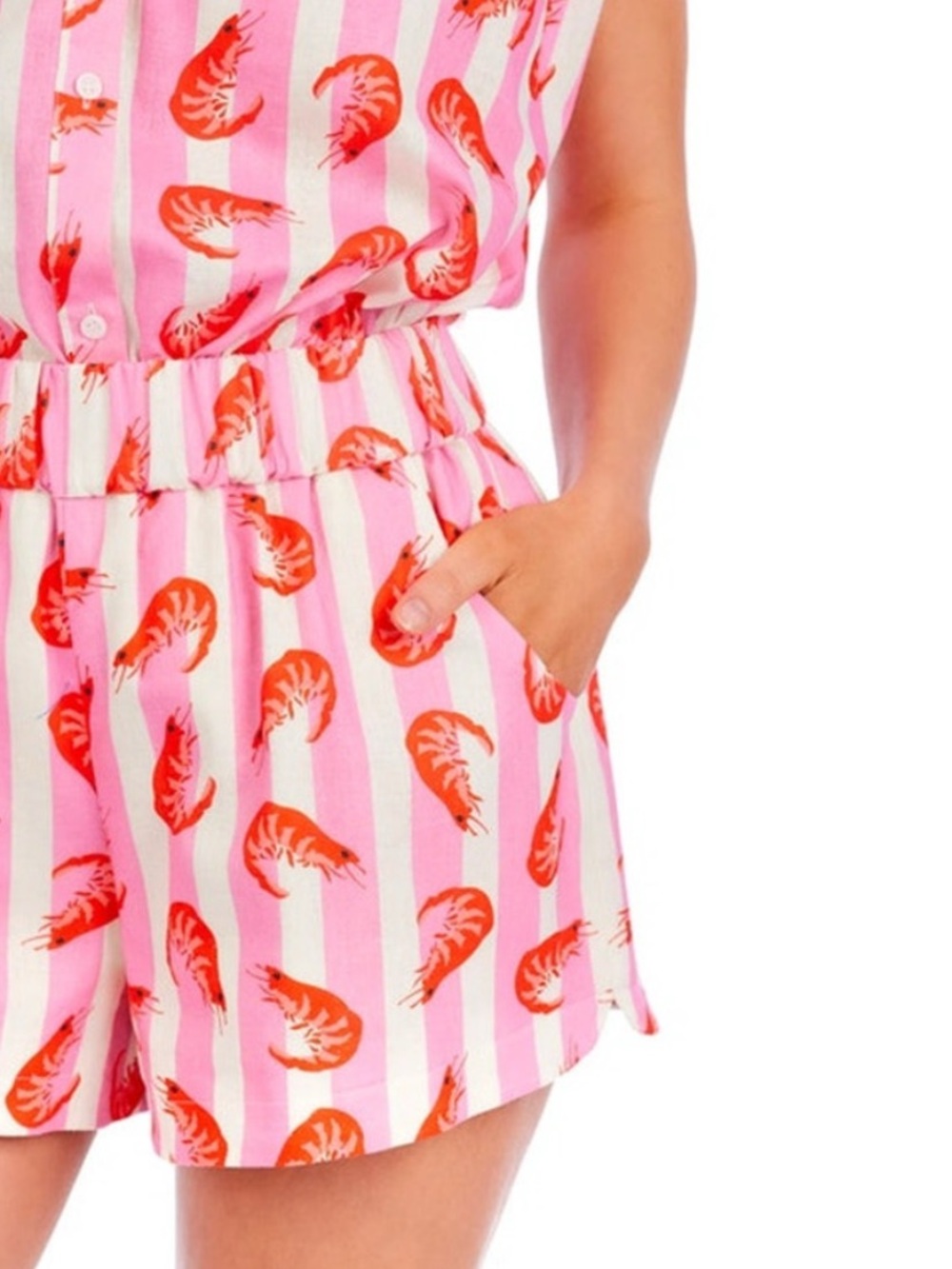 Crosby by Mollie Burch Cailan Short in Shrimp Cocktail